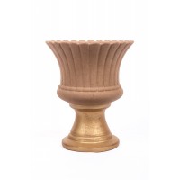 Vaso Roma Dourado e Areia  Vaso Roma Dourado e Areia